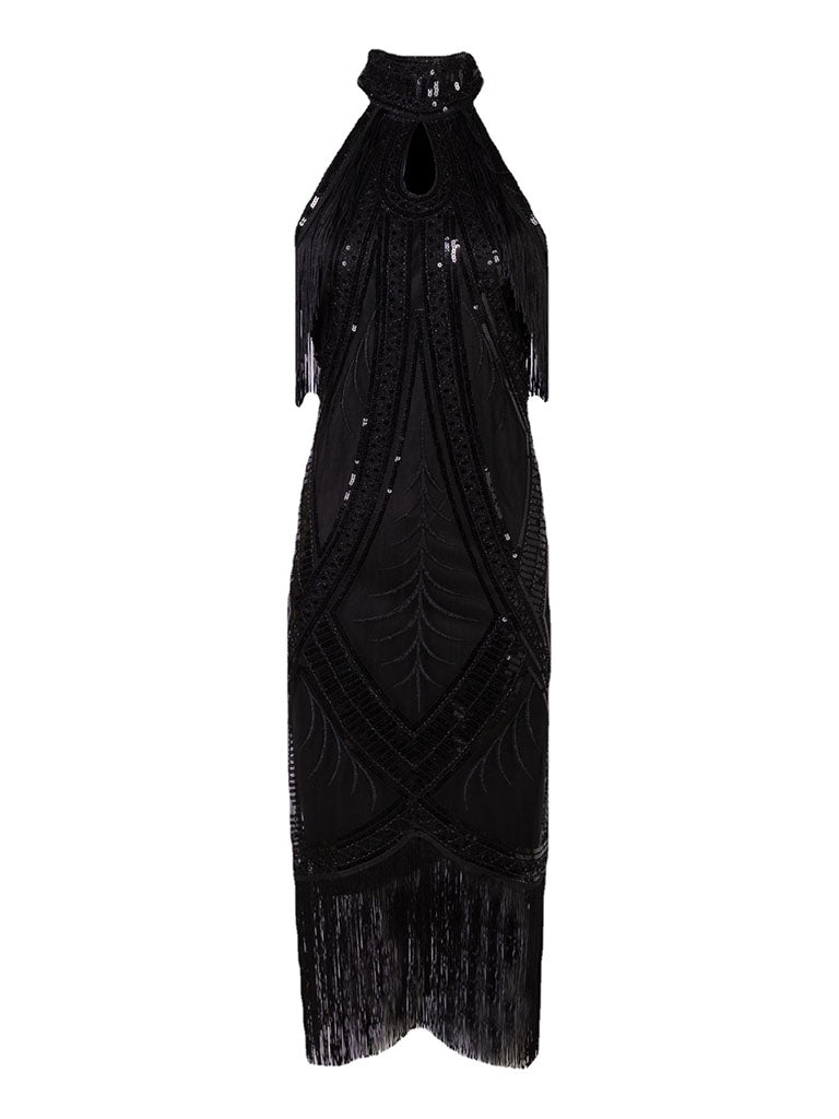 High Neck Flapper Dress