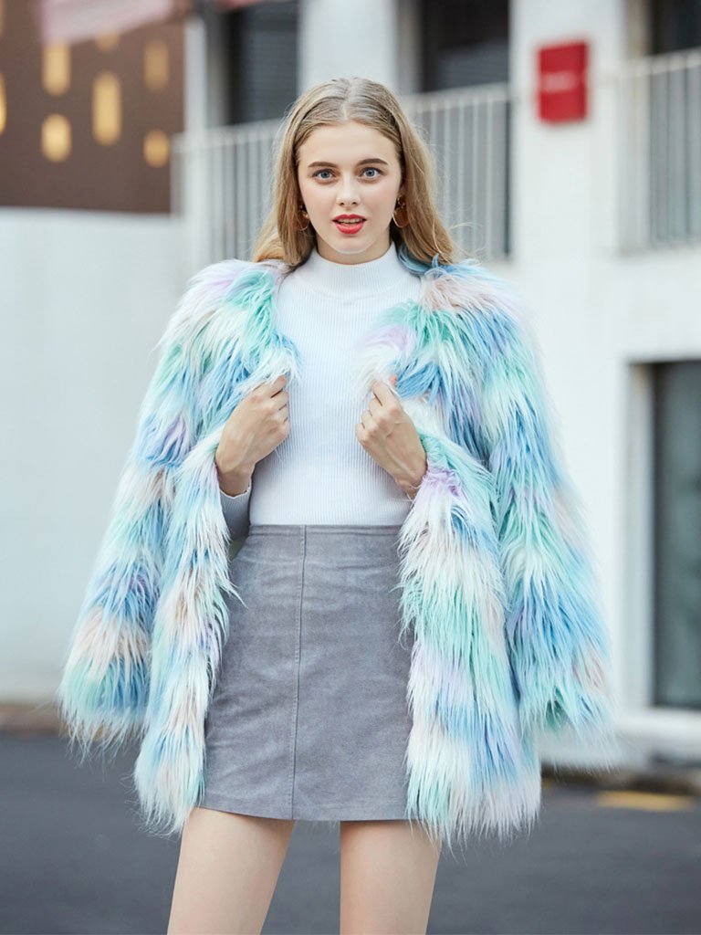 Ice blue cheap winter coat