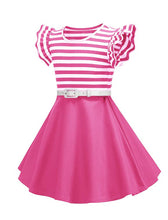 Load image into Gallery viewer, Kids Little Girls&#39; Dress Butterfly Sleeve 1950S Vintage Dress