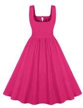 Load image into Gallery viewer, Solid Color Straps 1950S Retro Swing Dress