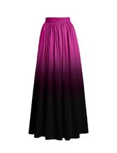 Load image into Gallery viewer, Purple Rose  Ruffles One Piece With Bathing Suit Swing Skirt