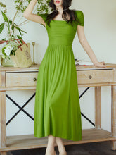 Load image into Gallery viewer, Green La La Land Inspired Vintage Dress