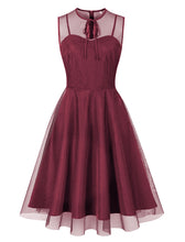 Load image into Gallery viewer, Nude Pink Mesh 1950S Vintage Swing Dress
