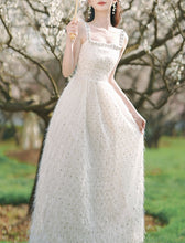 Load image into Gallery viewer, 2PS Apricot Cardigan With Tassel Sequined Strap 50S Vintage Dress Set