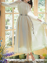 Load image into Gallery viewer, White Shell Off Shoulder Bohemian Dress