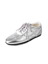 Load image into Gallery viewer, Women&#39;s Balletcore Round Toe Ribbon Grey Sneakers