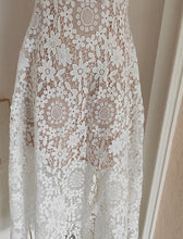 Load image into Gallery viewer, White Lace Spaghetti Strap Gown Party Dress