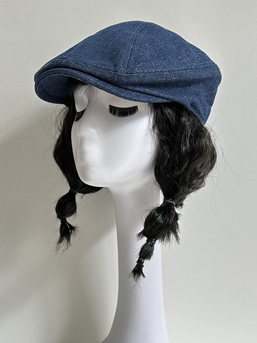 Denim Flat Cap