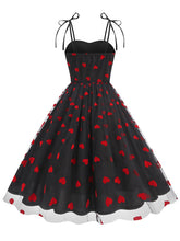 Load image into Gallery viewer, Pink Spaghetti Strap Sweet Heart Swing 1950S Vintage Dress