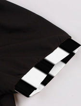 Load image into Gallery viewer, Beetlejuice Costume 1950S Short Sleeve Dress With Black and White Vertical Stripe