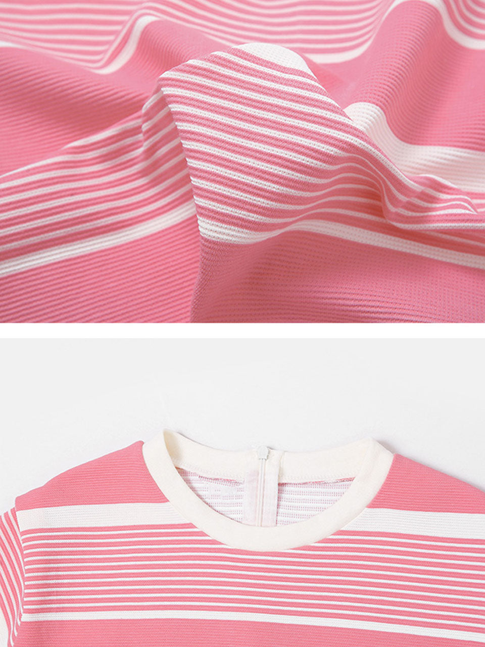 Pink Stripe Fake Two Piece Design 1950S Vintage Sports Dress – Jolly ...