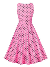 Load image into Gallery viewer, 1950S Polka Dots Vintage Swing Dress
