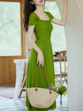 Load image into Gallery viewer, Green La La Land Inspired Vintage Dress