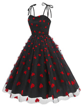 Load image into Gallery viewer, Pink Spaghetti Strap Sweet Heart Swing 1950S Vintage Dress