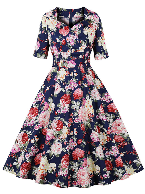 Solid Color Halter Backless 1950S Vintage Swing Dress – Jolly Vintage