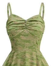 Load image into Gallery viewer, Green Spaghetti Strap Sleeveless 1950S Vinatge Dress