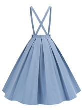 Load image into Gallery viewer, Polka Dots High Waist Audrey Hepburn Style Cocktail Suspender Swing Skirt