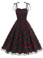 Load image into Gallery viewer, Pink Spaghetti Strap Sweet Heart Swing 1950S Vintage Dress