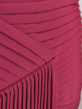 Load image into Gallery viewer, Burgundy Pleated Off-shoulder Maxi Dress