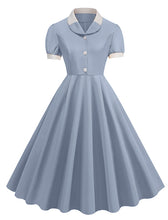 Load image into Gallery viewer, Yellow Sweet Heart Puff Sleeve 1950S Vintage Dress