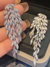 Load image into Gallery viewer, Luxurious Multi-layered Leaf Rhinestone Tassel Long Earrings