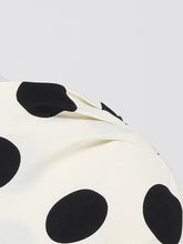 Load image into Gallery viewer, 1950s White Polka Dots Short Sleeve Vintage Swing Dress Inspired by Cruella