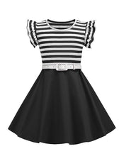 Load image into Gallery viewer, Kids Little Girls&#39; Dress Butterfly Sleeve 1950S Vintage Dress