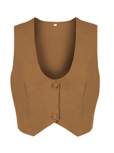 Load image into Gallery viewer, 2PS Brown 1940S Vintage Classic Vest And Pant Set