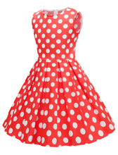 Load image into Gallery viewer, Kids Little Girls&#39; Dress Polka Dots 1950S Vintage Dress