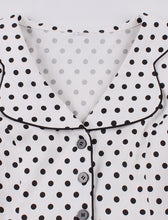 Load image into Gallery viewer, Green Sweet Polka Dots 1950S Vintage Swing Dress