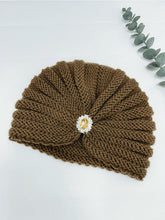 Load image into Gallery viewer, Knitted Beanie with Rhinestone Charm Hat