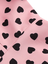 Load image into Gallery viewer, Pink Square Neck Sweet Heart Swing 1950S Vintage Dress