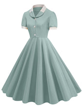 Load image into Gallery viewer, Yellow Sweet Heart Puff Sleeve 1950S Vintage Dress