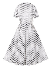 Load image into Gallery viewer, Green Sweet Polka Dots 1950S Vintage Swing Dress