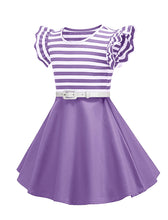 Load image into Gallery viewer, Kids Little Girls&#39; Dress Butterfly Sleeve 1950S Vintage Dress