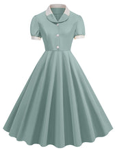 Load image into Gallery viewer, Yellow Sweet Heart Puff Sleeve 1950S Vintage Dress