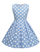 Load image into Gallery viewer, Kids Little Girls&#39; Dress Polka Dots 1950S Vintage Dress