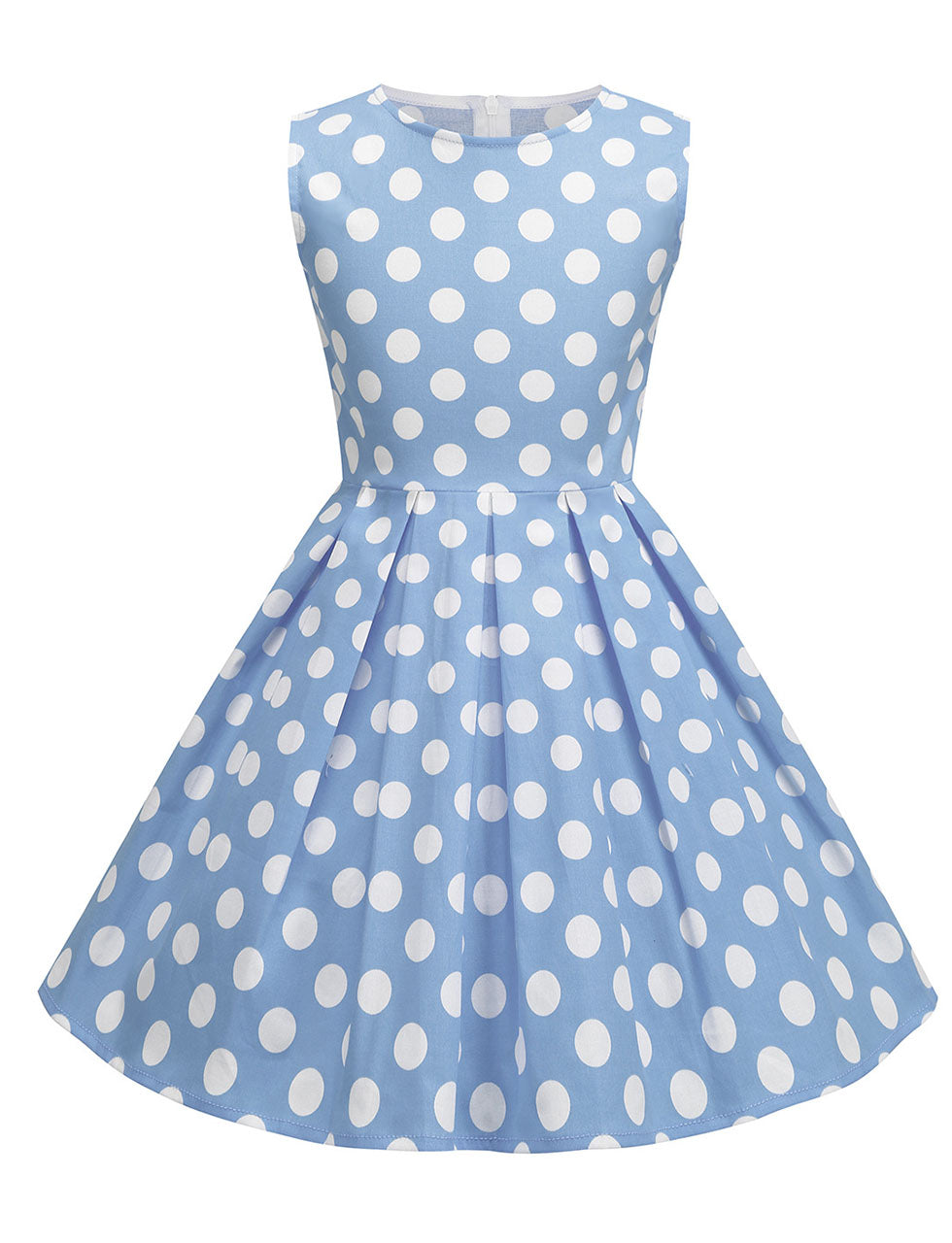 Kids Little Girls' Dress Polka Dots 1950S Vintage Dress