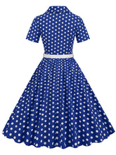 Load image into Gallery viewer, Polka Dots 1950S Vintage Shirt Swing Dress