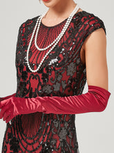 Load image into Gallery viewer, Crew Neck Sequined Beaded Cap Sleeve Tassels 1920S Gatsby Dress