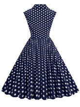 Load image into Gallery viewer, Pink Polka Dots Sleeveless 1950S Vintage Shirt Swing Dress