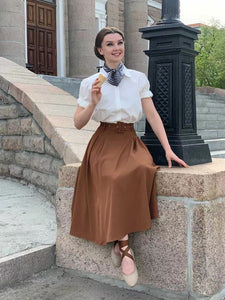 1950S Vintage Audrey Hepburn's outfit in Roman Holiday