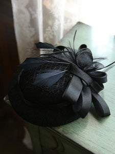 Big Bow Tulle Vintage Lace 1950S Hat