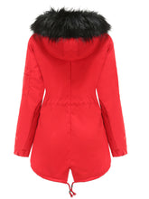 Load image into Gallery viewer, Women&#39;s Parka Coat Street Daily Plush Winter Coat Solid Color Oversized Fur Warm Coat