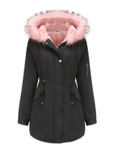 Load image into Gallery viewer, Women&#39;s Parka Coat Street Daily Plush Winter Coat Solid Color Oversized Fur Warm Coat