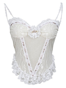 Lace Ruffles Corset