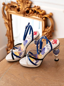 10CM Platform Spherical Heel Sandals Retro Shoes