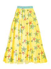 Load image into Gallery viewer, 2PS Starfish Print One Piece With Bathing Suit Swing Skirt