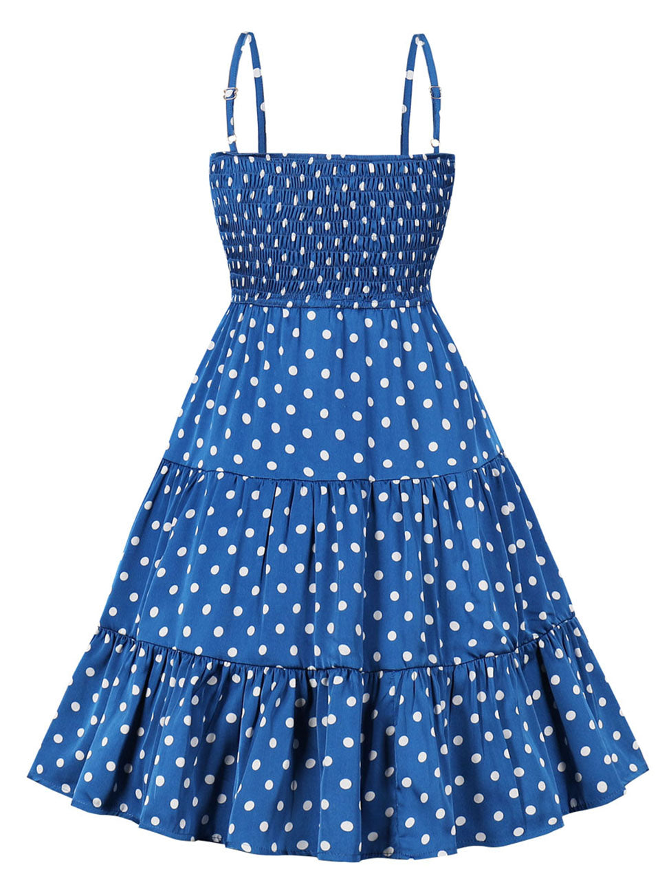 Blue dress with clearance dots