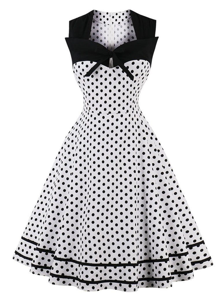 Minnie 1950s Polka Dot Swing Dress – Jolly Vintage